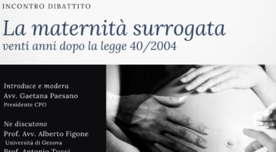 Incontro dibattito “La maternità surrogata” -Webinar 1 febbraio 2024 15:30-